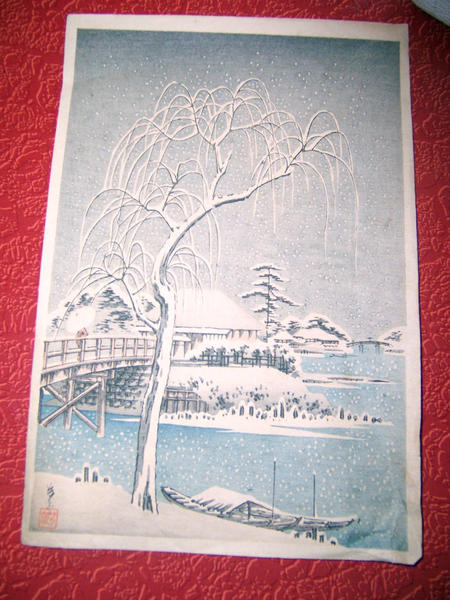 Untitled - Town by a Waterway in Winter