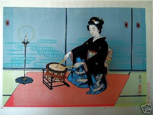 Geisha and Drum