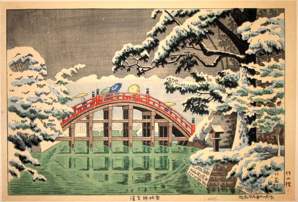 Sumiyoshi Shrine Snow