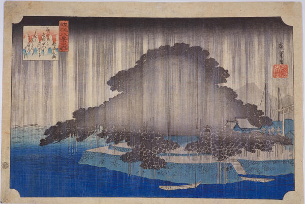 Night Rain at Karasaki