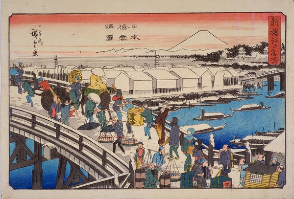 Clear Weather after Snow at Nihombashi Bridge