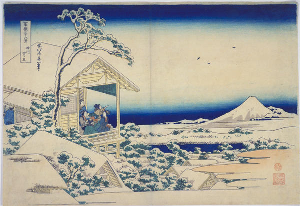 A Morning after Snowfall at Koishikawa in Edo