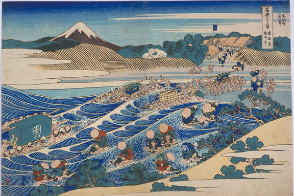 Fuji Viewed from Kanaya on the Tokaido Highway