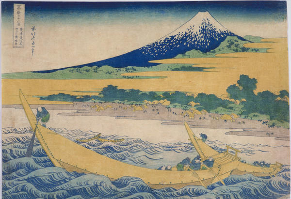 The Bay of Tagonoura at Ejiri on the Tokaido Highway