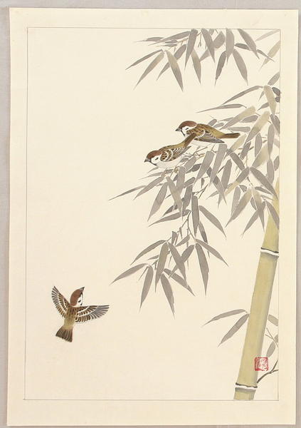 Sparrows and Bamboo