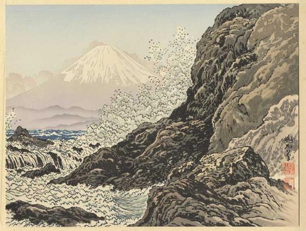 Fuji from Mitsu Coast- Fuji from Enoshima