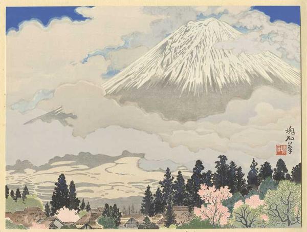 Mt Fuji from Kami-ide Village