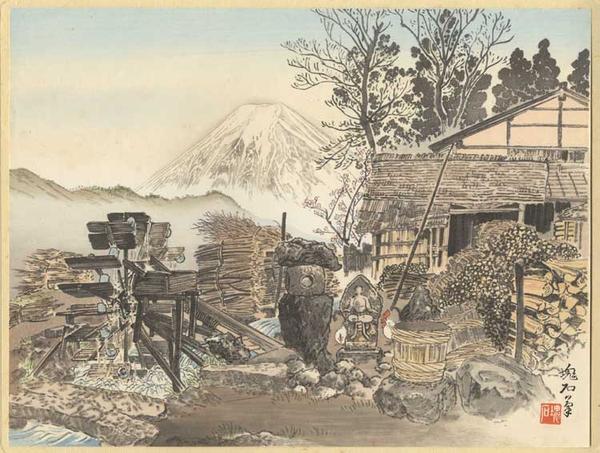 Rural cottages of Onuma and Mt Fuji