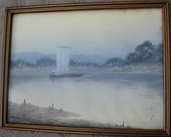 Sailboat on a River