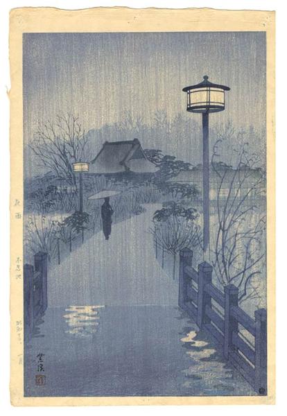 Rainy Night at Shinobazu Pond