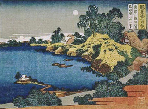 Full Moon at the Sumida River of the Eastern Capital - Keisho Setsu-Getsu-Ka Toto Sumida no Tsuki