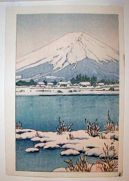 Mt.Fuji in Snow - Kawaguchi Lake