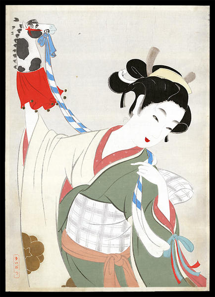 Woman with Horse Puppet