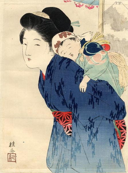 Mother with her infant