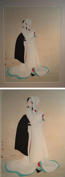 Bijin in White Kimono