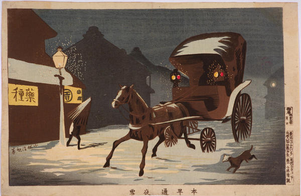 Night Snow at Honchodori