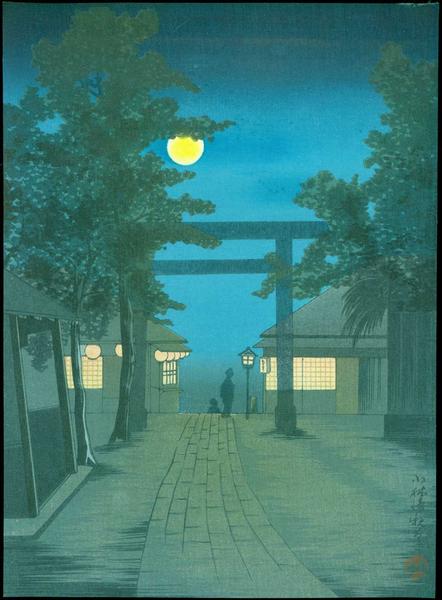 Shrine Visit at Night