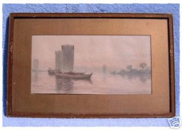 Sailing vessels in a harbour