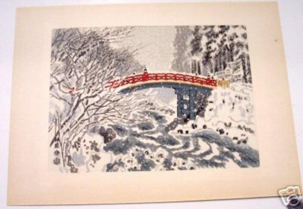 The Shinkyo Bridge in Winter