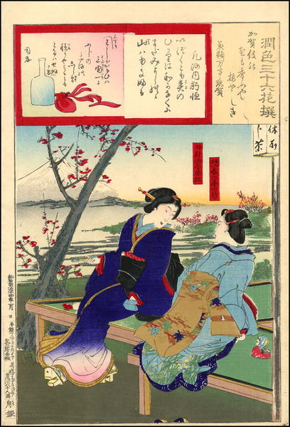 Plum Garden and Mt Fuji - Shinbashi