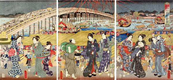 Fireworks at Ryogoku Bridge 2