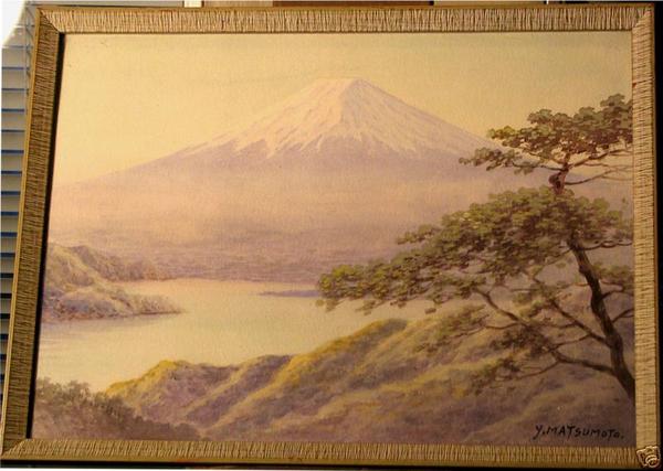 Mt Fuji viewed from above lake