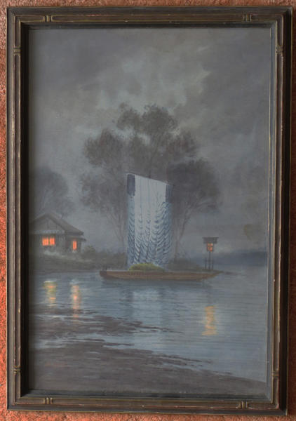 Sailboat on a Misty Night