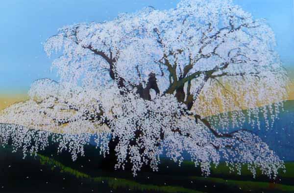 Three Spring Months- Waterfall Sakura