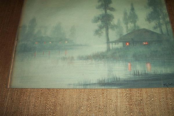 Misty night at the hamlet