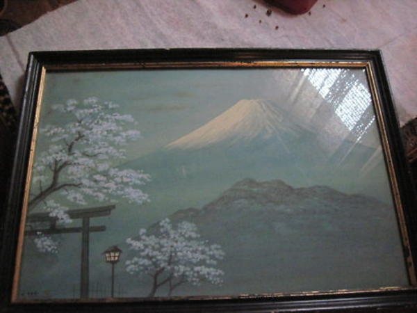 Spring Torii Near Mt Fuji