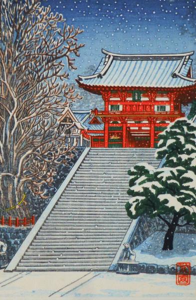 Temple in Snow