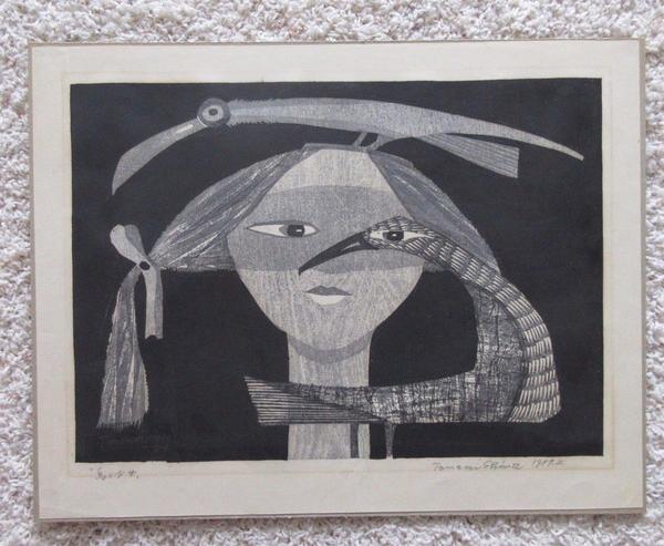 Bird and Young Woman