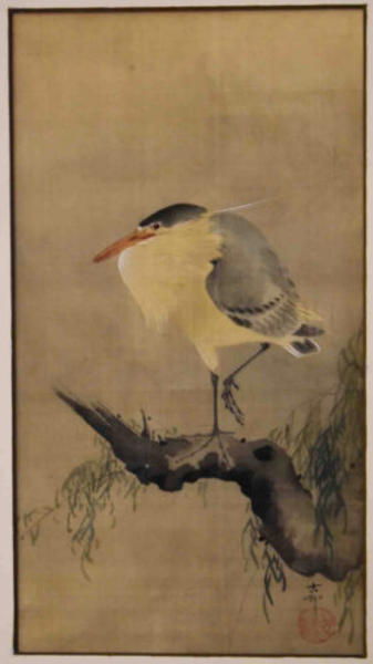 Heron in a Willow Tree
