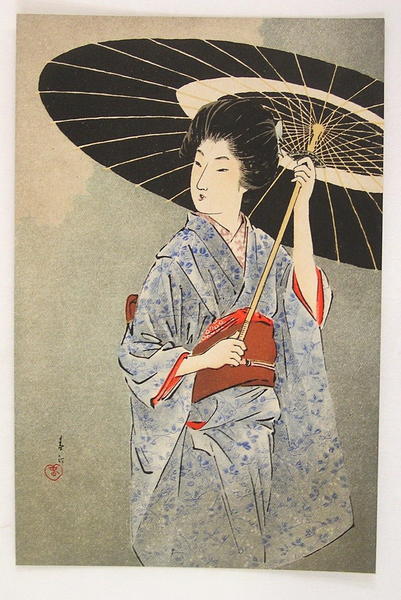 Bijin Holding a Parasol