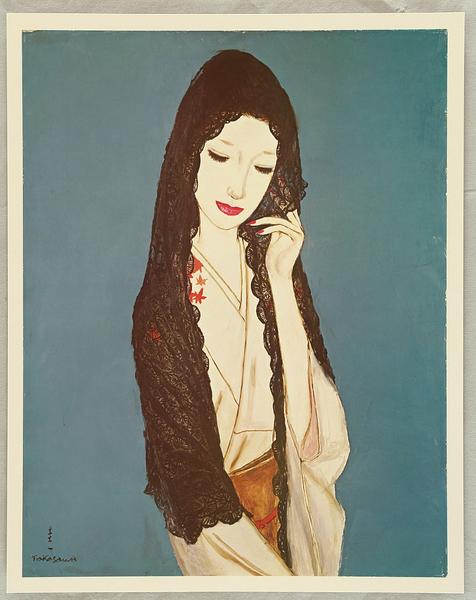 Woman in the Autumn - (Black Shawl
