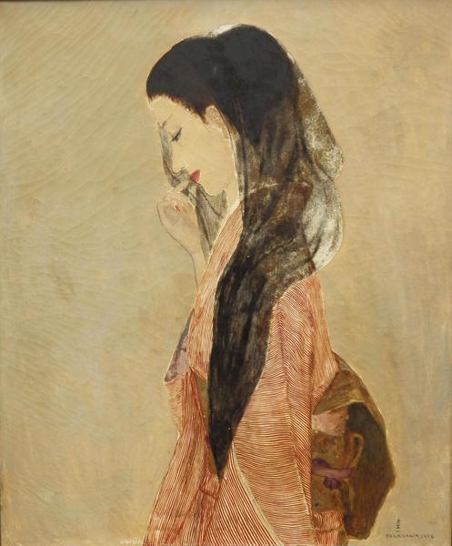 Bijin wearing a Scarf