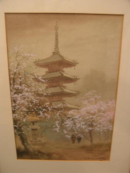 Pagoda and lanter in spring