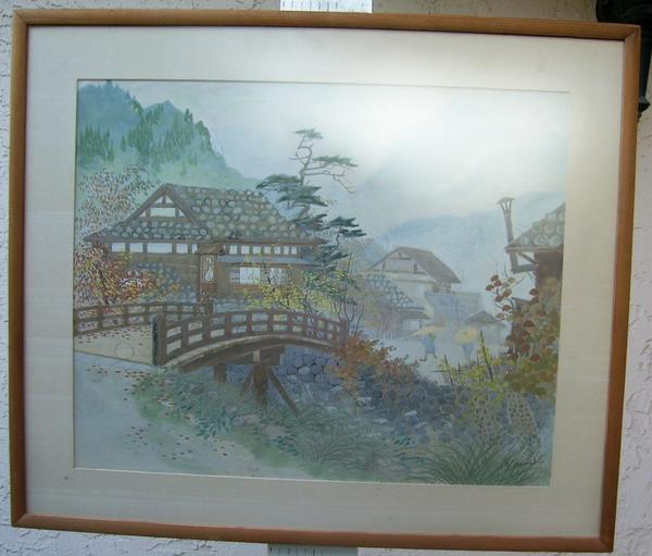 Country village scene