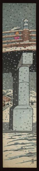 Snow at the Kamo River