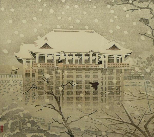 Kiyomizu Temple Snow Scene