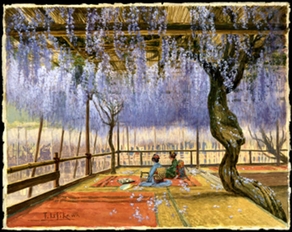 Picnic under Wisteria Blossoms