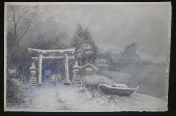 Snowy Torii Shrine Entry