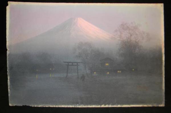 Town by Fuji at Dawn