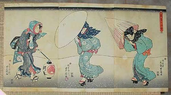 Unknown, snow, unbrella