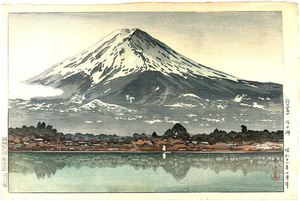 Morning Fuji from Lake Kawaguchi