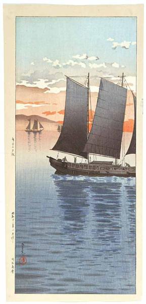 Sailboats at Sunset