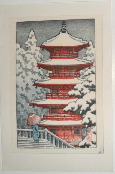 Pagoda in Snow