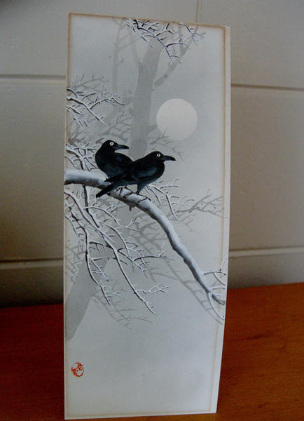 Two Crows in Snow