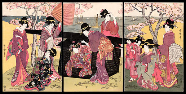 Beauties and Cherry Blossoms