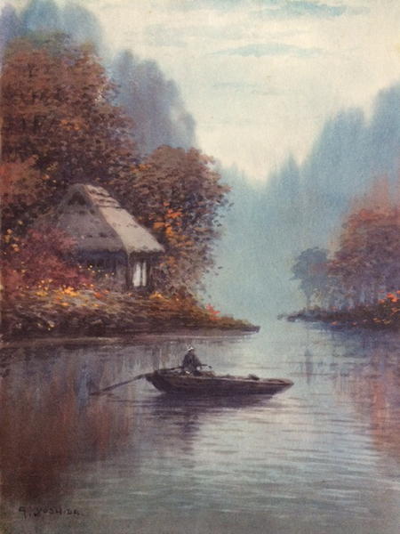 Boat on River in Autumn